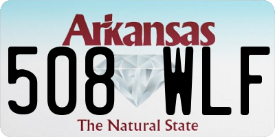 AR license plate 508WLF