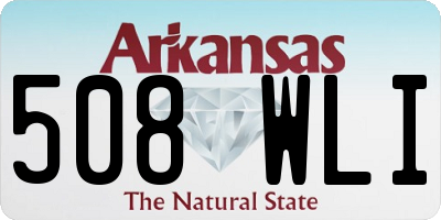 AR license plate 508WLI