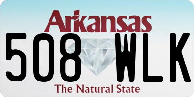 AR license plate 508WLK