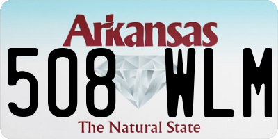 AR license plate 508WLM