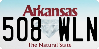 AR license plate 508WLN