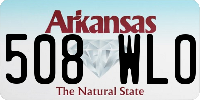 AR license plate 508WLO
