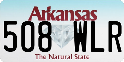AR license plate 508WLR