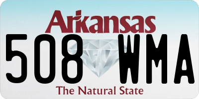 AR license plate 508WMA