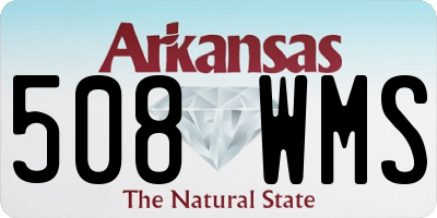 AR license plate 508WMS