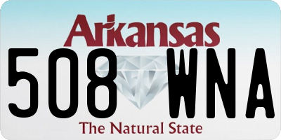 AR license plate 508WNA