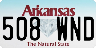 AR license plate 508WND