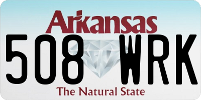 AR license plate 508WRK