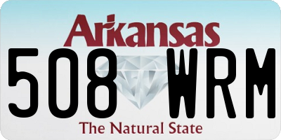 AR license plate 508WRM