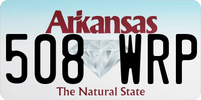 AR license plate 508WRP