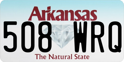 AR license plate 508WRQ
