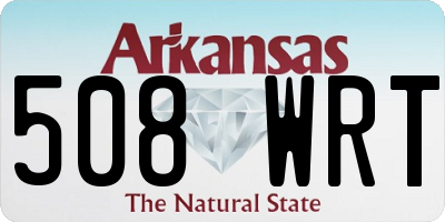 AR license plate 508WRT