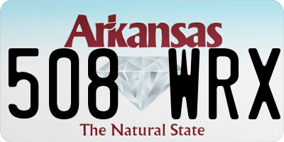 AR license plate 508WRX