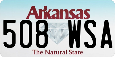 AR license plate 508WSA