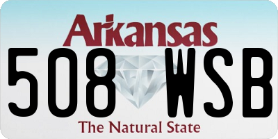 AR license plate 508WSB