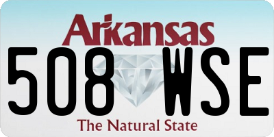 AR license plate 508WSE