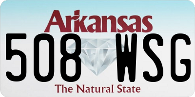 AR license plate 508WSG