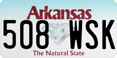 AR license plate 508WSK