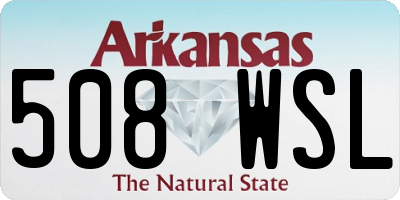 AR license plate 508WSL