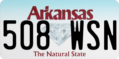 AR license plate 508WSN