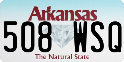 AR license plate 508WSQ