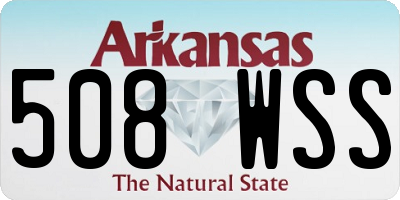AR license plate 508WSS