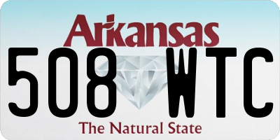 AR license plate 508WTC