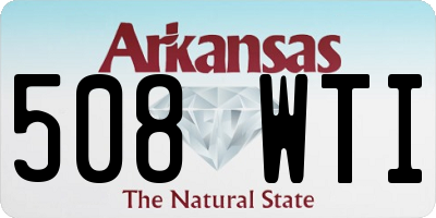 AR license plate 508WTI