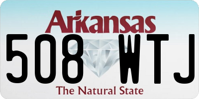 AR license plate 508WTJ