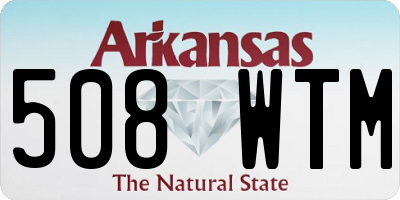 AR license plate 508WTM