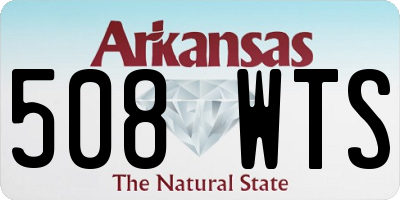 AR license plate 508WTS