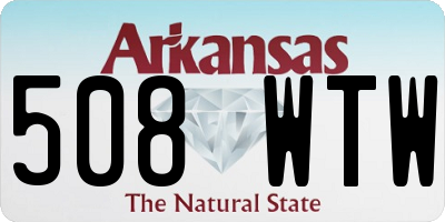 AR license plate 508WTW