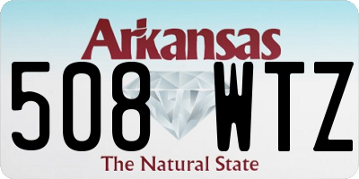 AR license plate 508WTZ