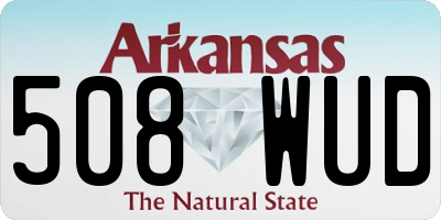 AR license plate 508WUD