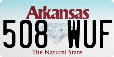 AR license plate 508WUF