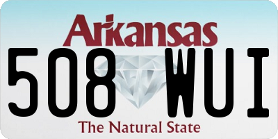AR license plate 508WUI