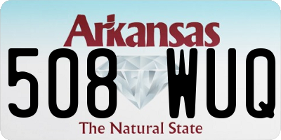AR license plate 508WUQ