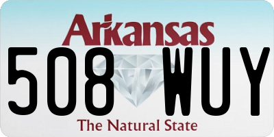 AR license plate 508WUY