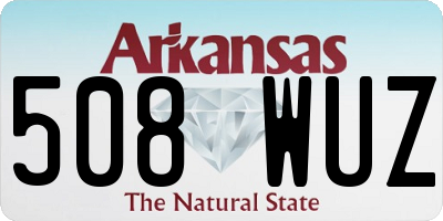 AR license plate 508WUZ