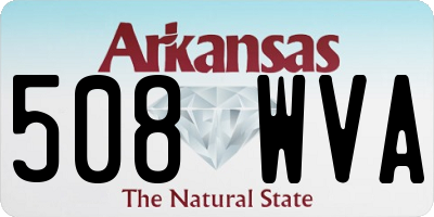 AR license plate 508WVA