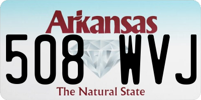 AR license plate 508WVJ