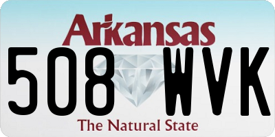 AR license plate 508WVK