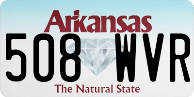 AR license plate 508WVR