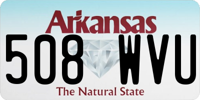 AR license plate 508WVU