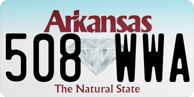 AR license plate 508WWA