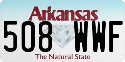 AR license plate 508WWF