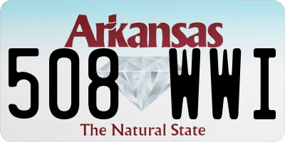 AR license plate 508WWI