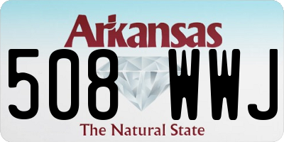 AR license plate 508WWJ