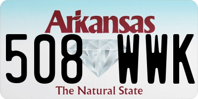 AR license plate 508WWK