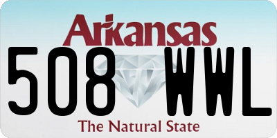 AR license plate 508WWL